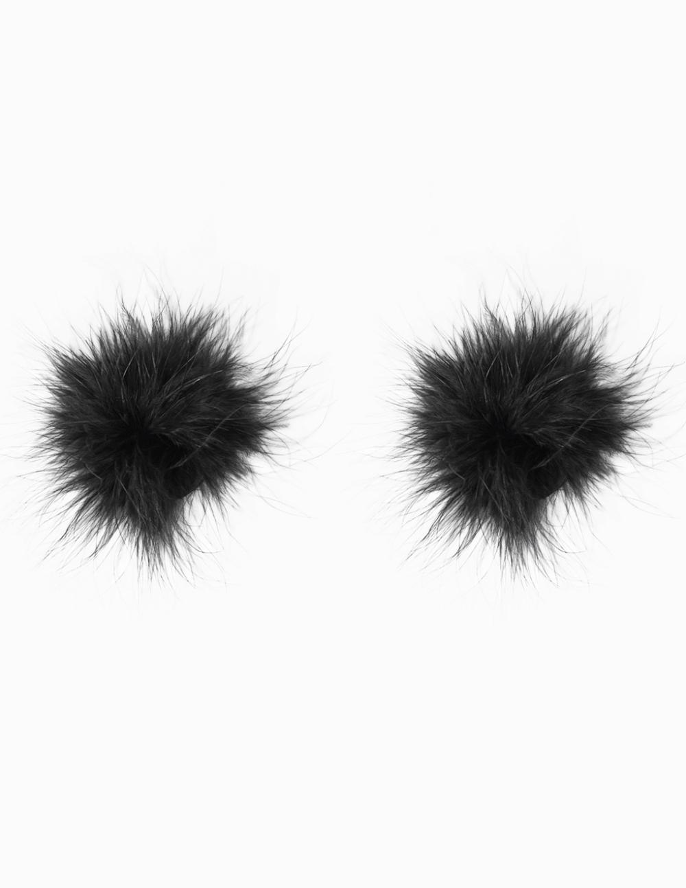 Pasties | Feather Pasties Lingerie Black