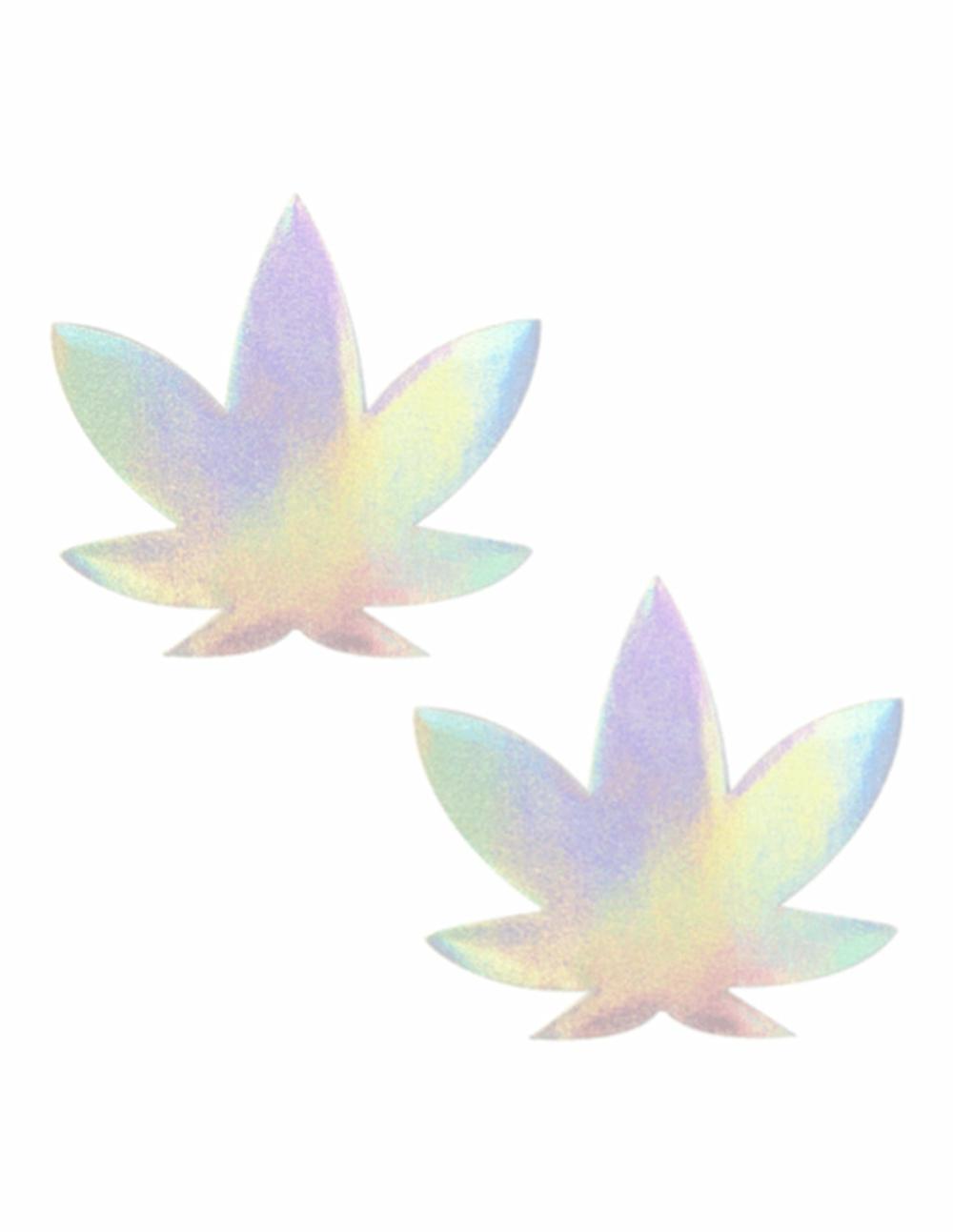 Pasties | Holographic Weed Pasties Lingerie Pasties