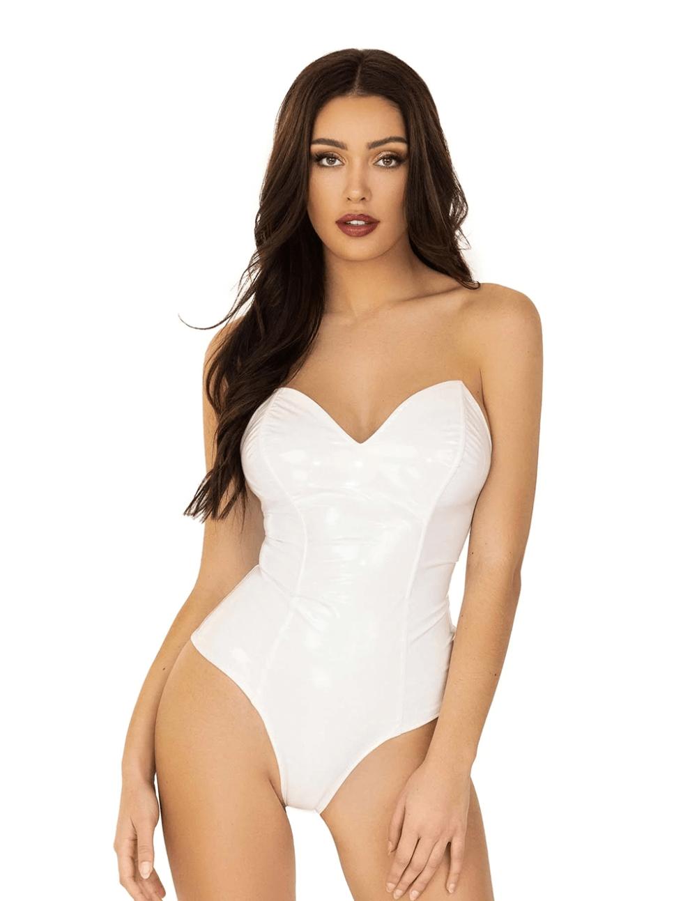 Teddies | Vinyl Boned Bodysuit Lingerie Teddies